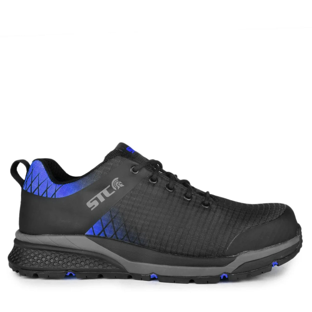 Black/Blue shoe on a white background