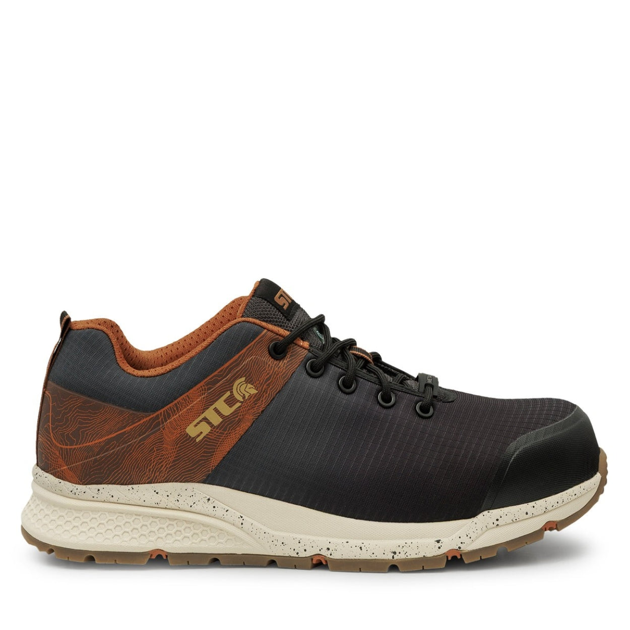 Black/Chestnut shoe on a white background