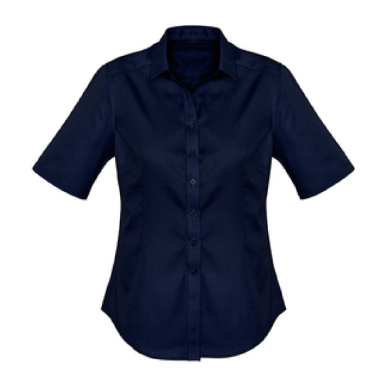 Navy shirt on a white background