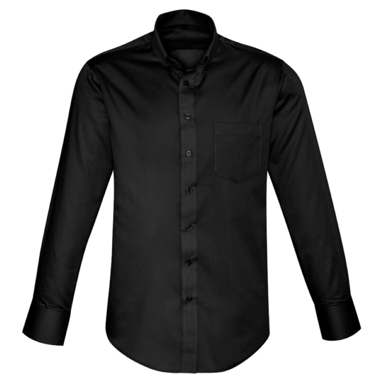 Black shirt on a white background