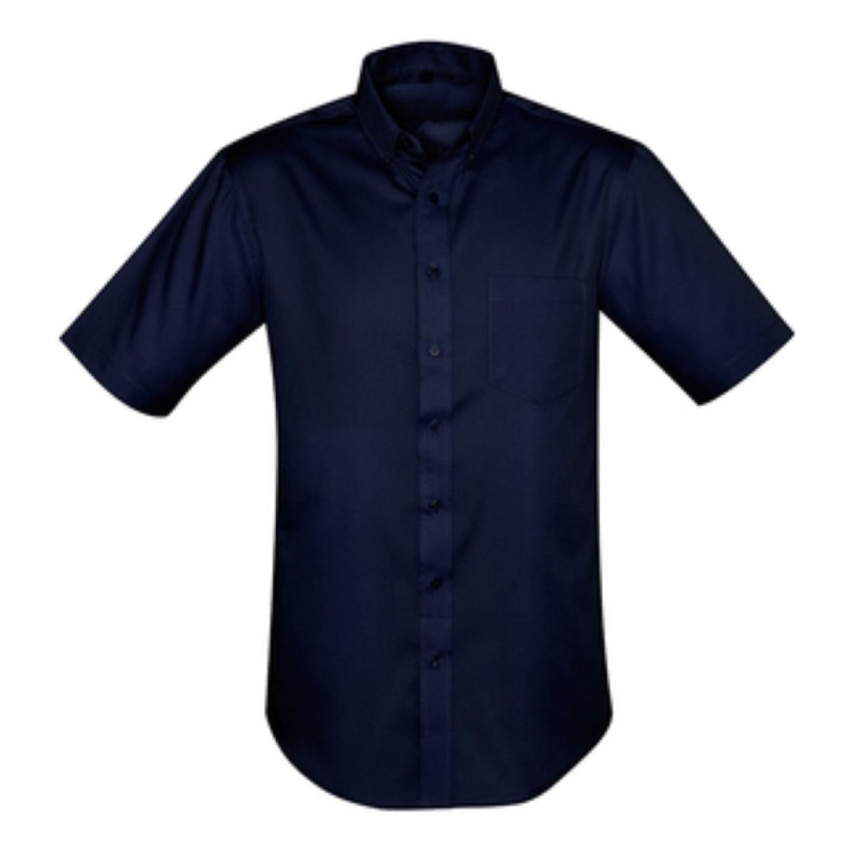 Navy shirt on a white background