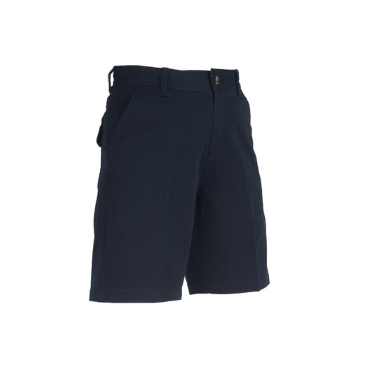 Navy shorts on a white background