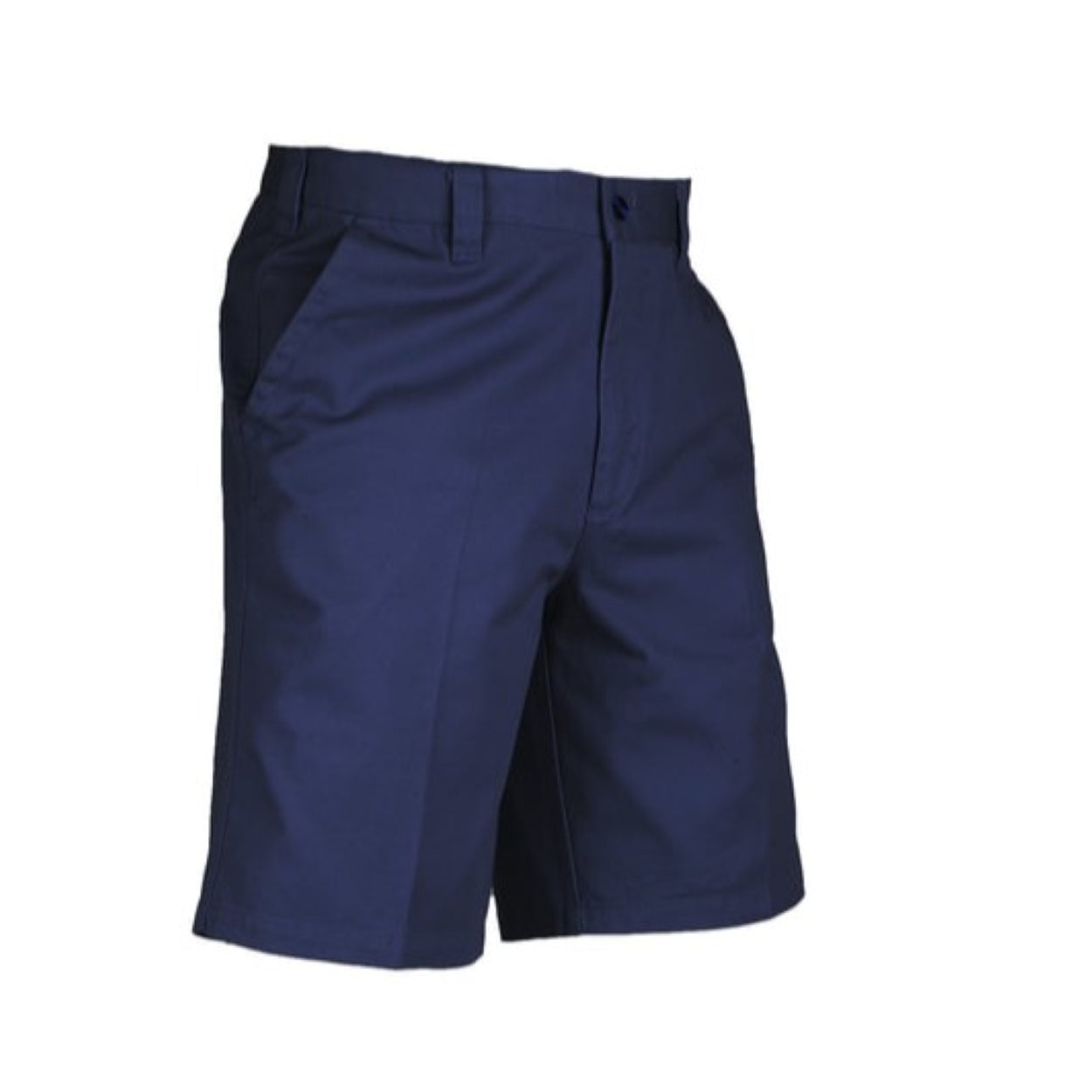 Navy shorts on a white background