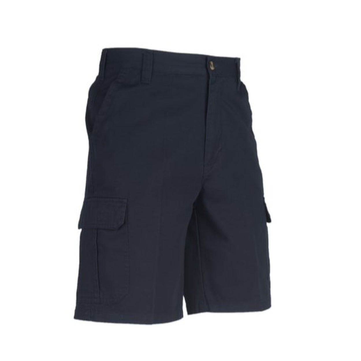 Navy shorts on a white background