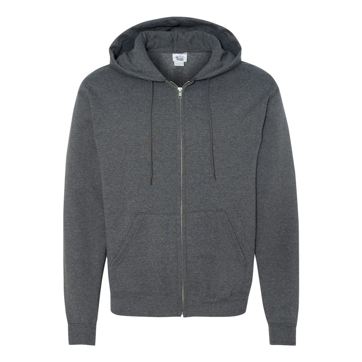 Charcoal heather sweater on a white background