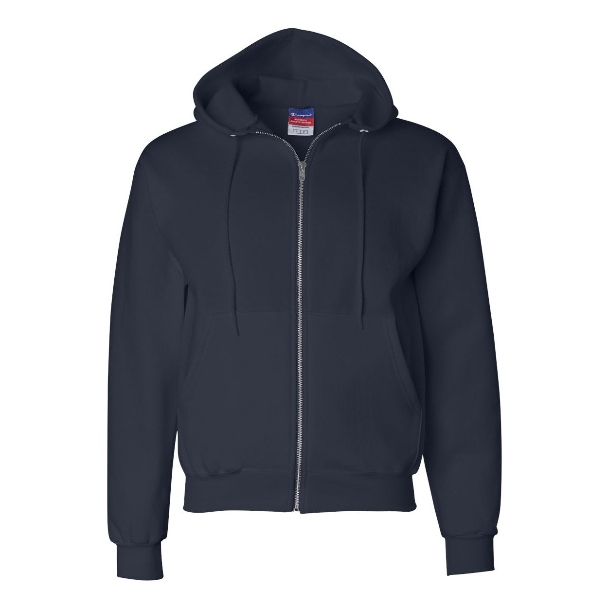 Navy sweater on a white background