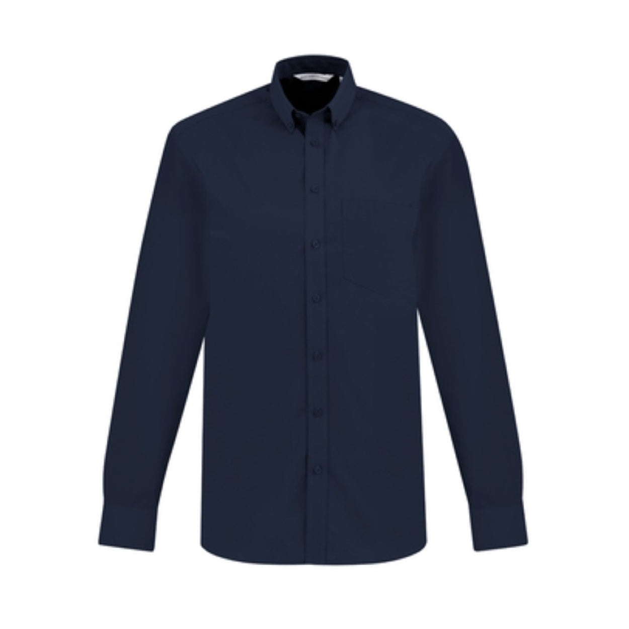 Navy shirt on a white background