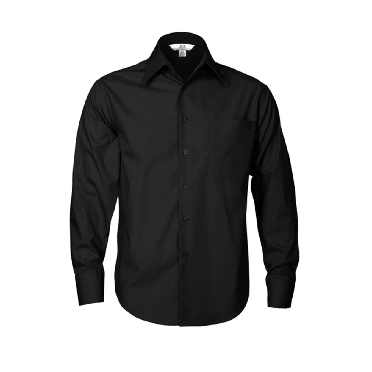 Black shirt on a white background