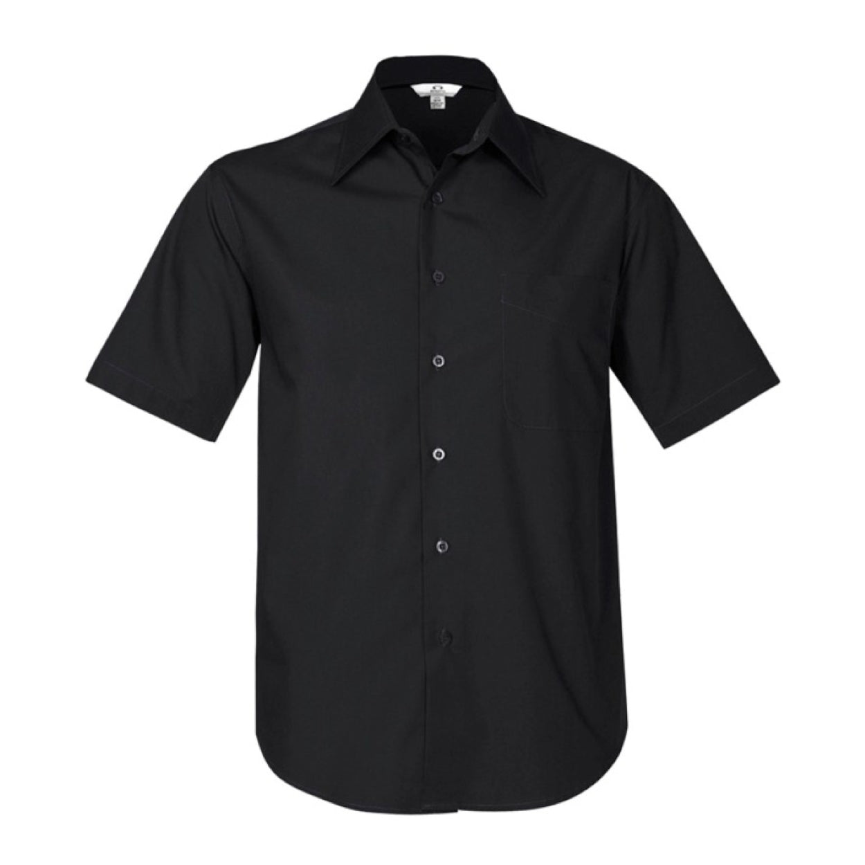 Black shirt on a white background