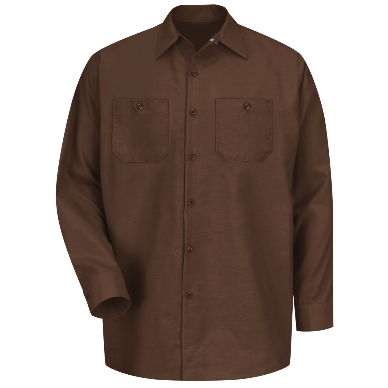 Chocolate brown shirt on a white background