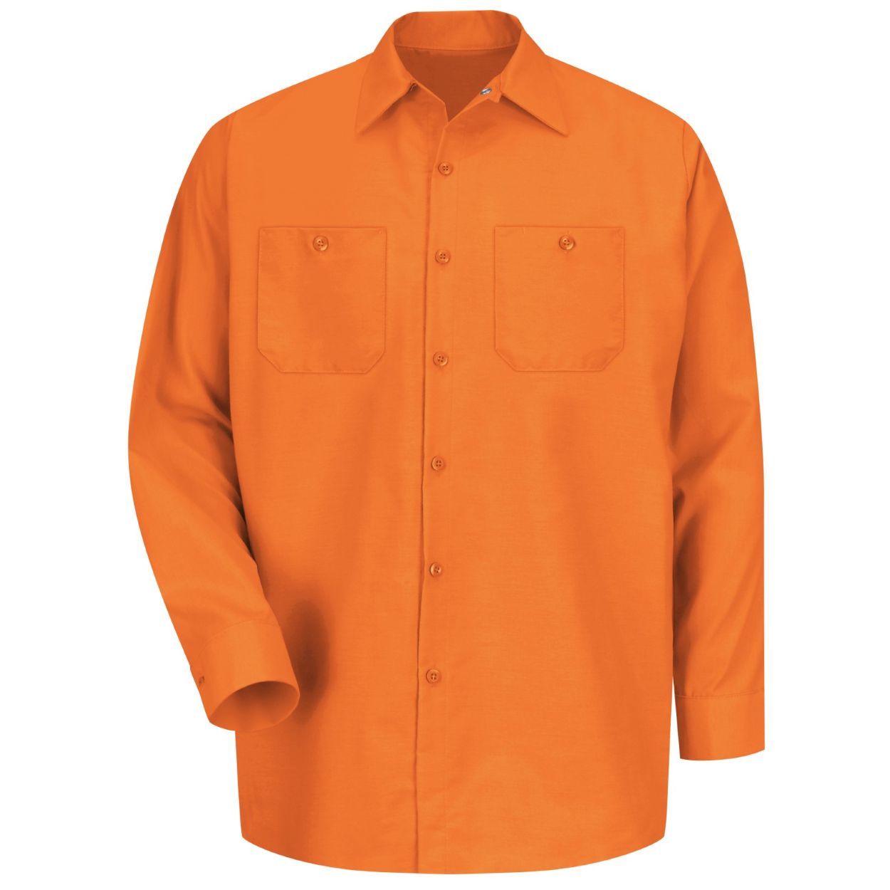 Orange shirt on a white background