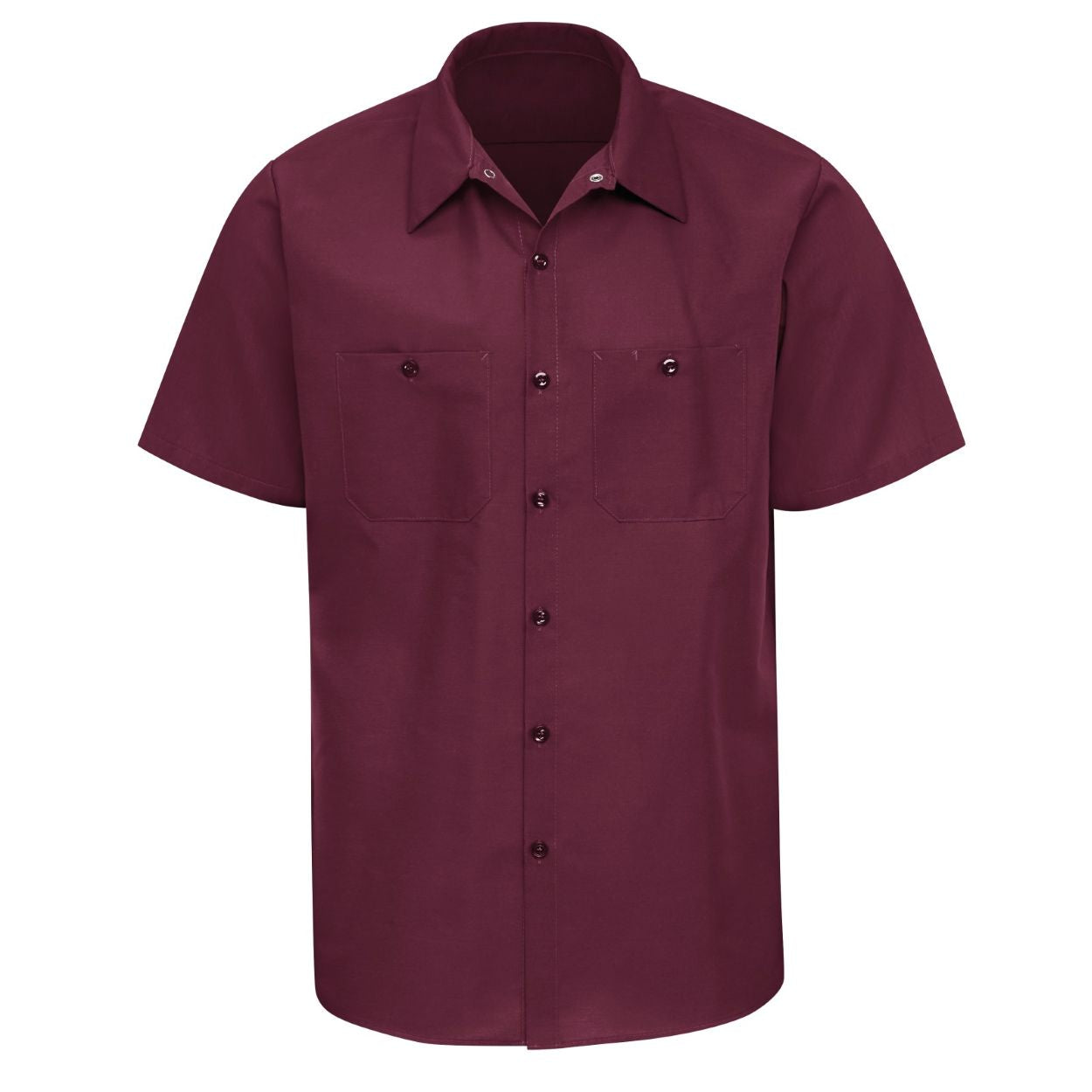 Burgundy shirt on a white background
