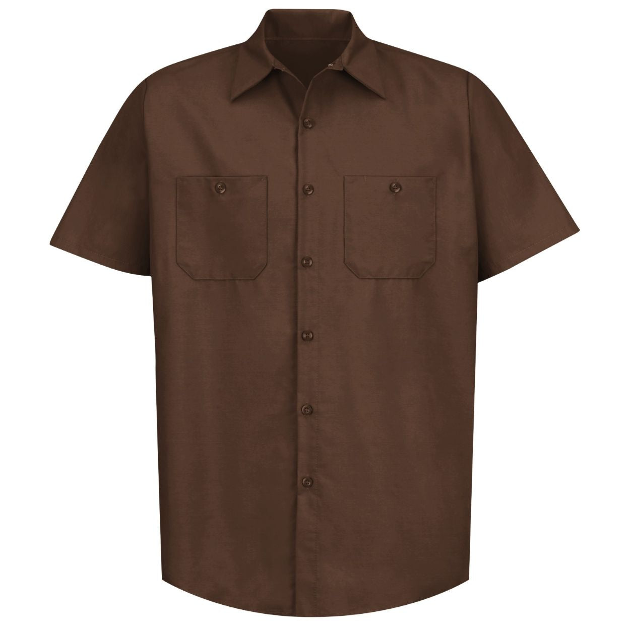 Chocolate brown shirt on a white background