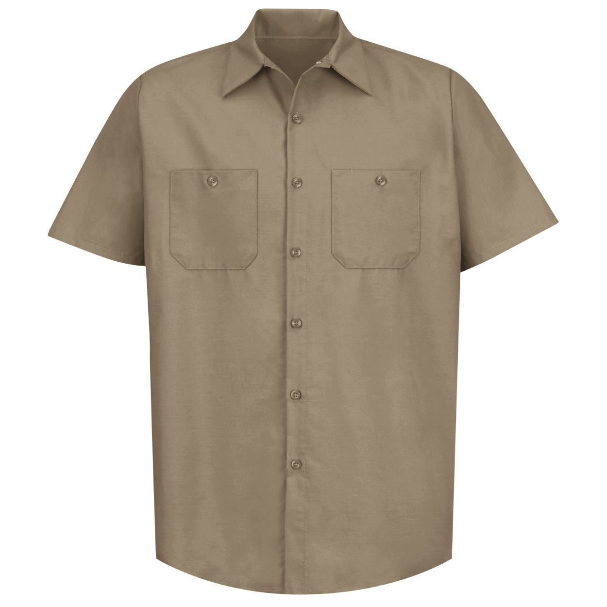 Khaki shirt on a white background