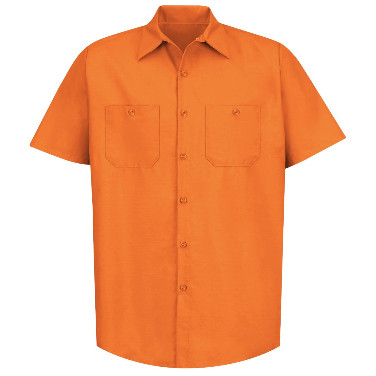 Orange shirt on a white background
