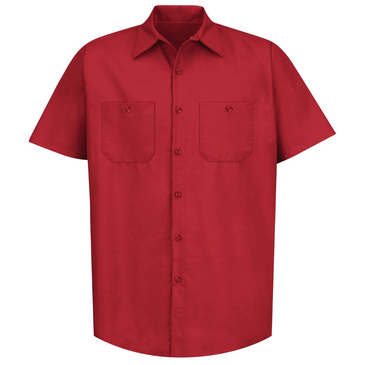 Red shirt on a white background