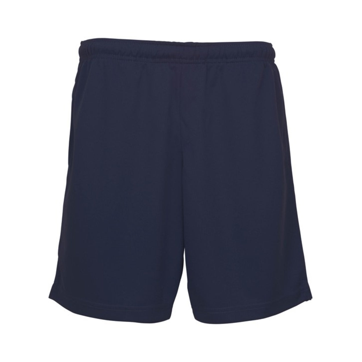 Navy shorts on a white background