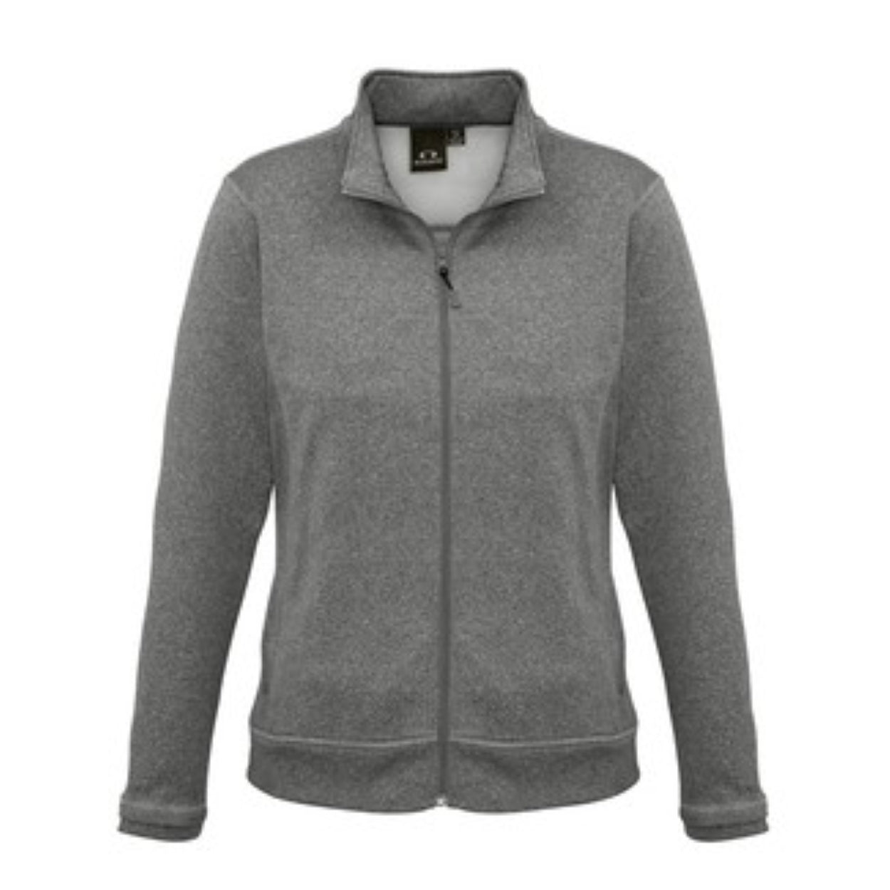 Grey marle sweater on a white background