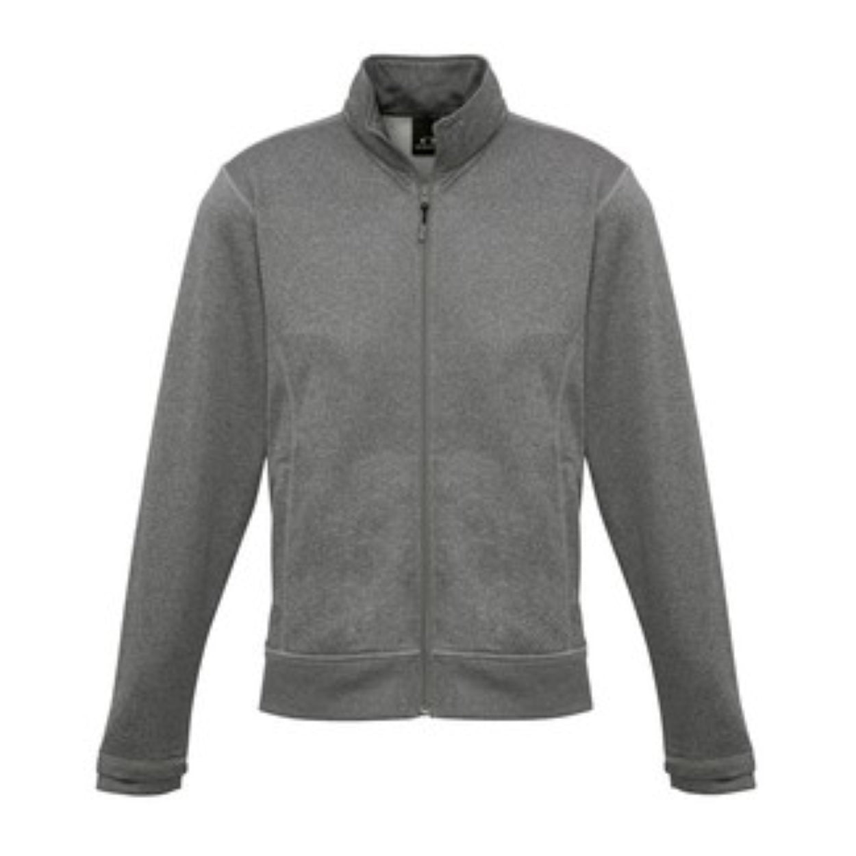 Grey marle sweater on a white background