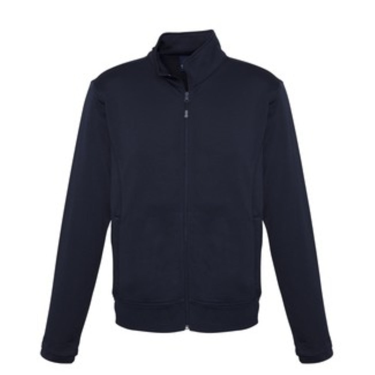 Navy sweater on a white background