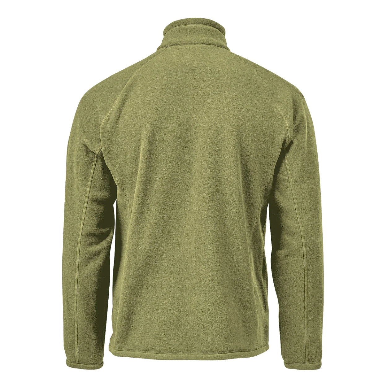 Sage green polar jacket on a white background
