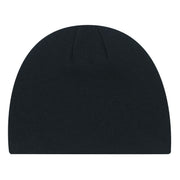 Black tuque on a white background