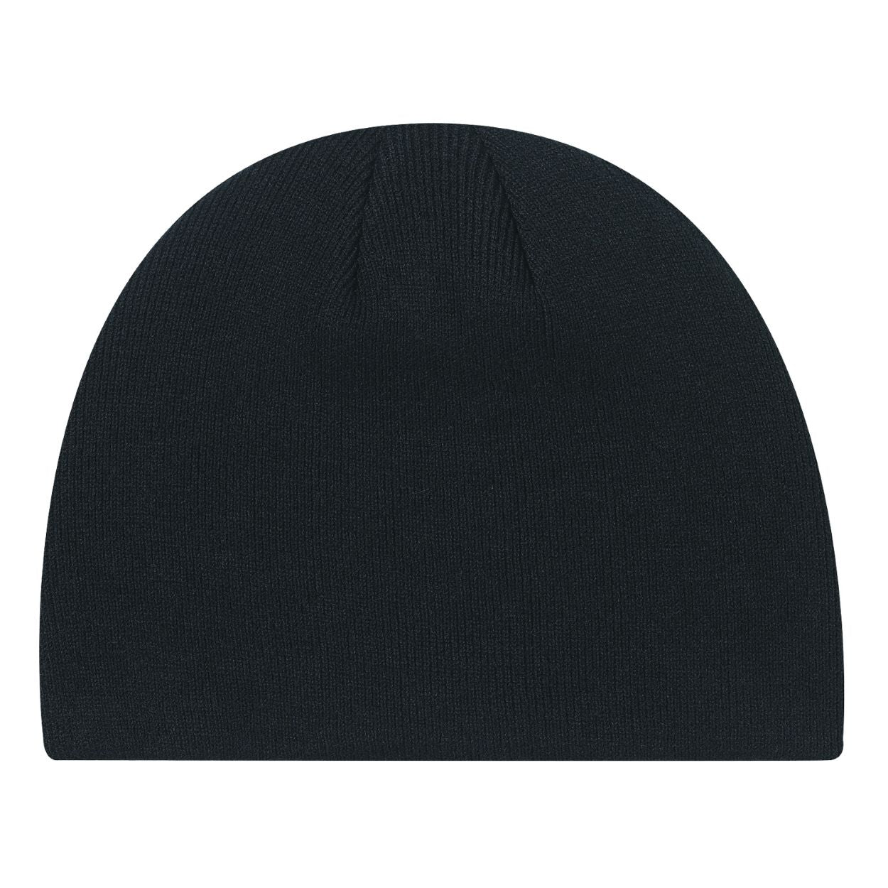 Black tuque on a white background