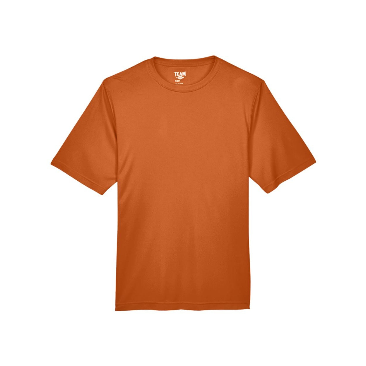 Sport burnt orange t-shirt on a white background