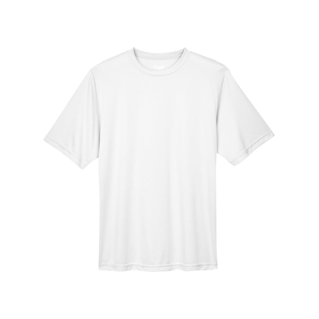 White t-shirt on a white background