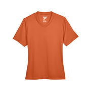 Sport burnt orange t-shirt on a white background