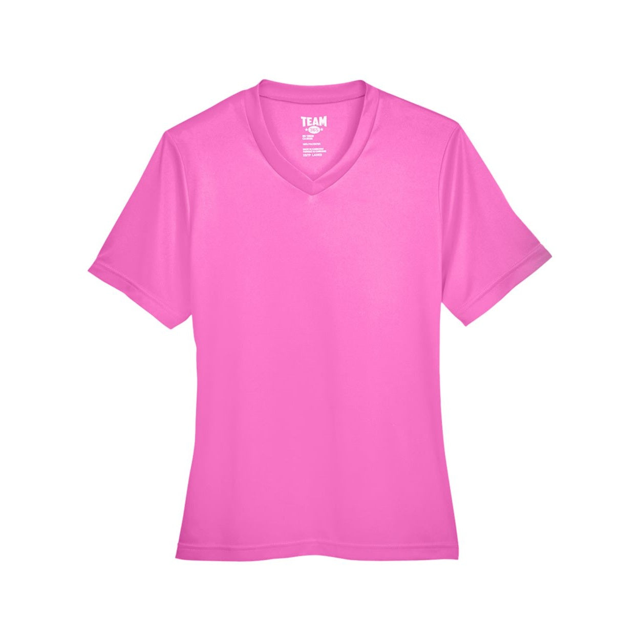 Sport charity pink t-shirt on a white background