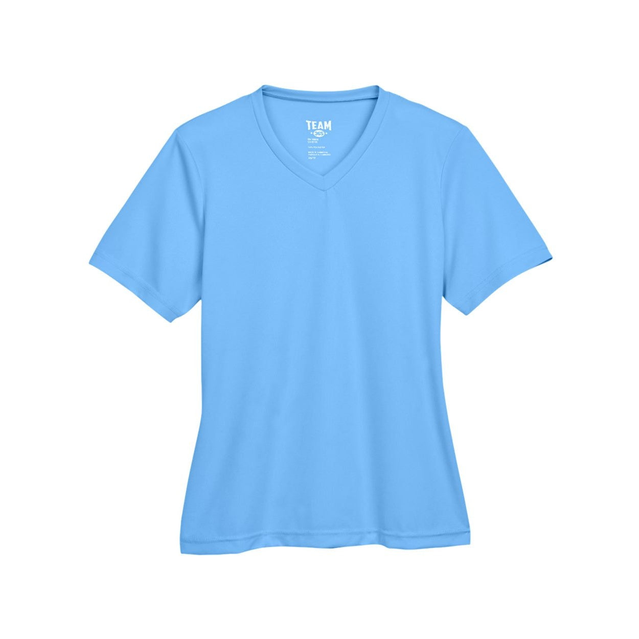 Sport light blue t-shirt on a white background