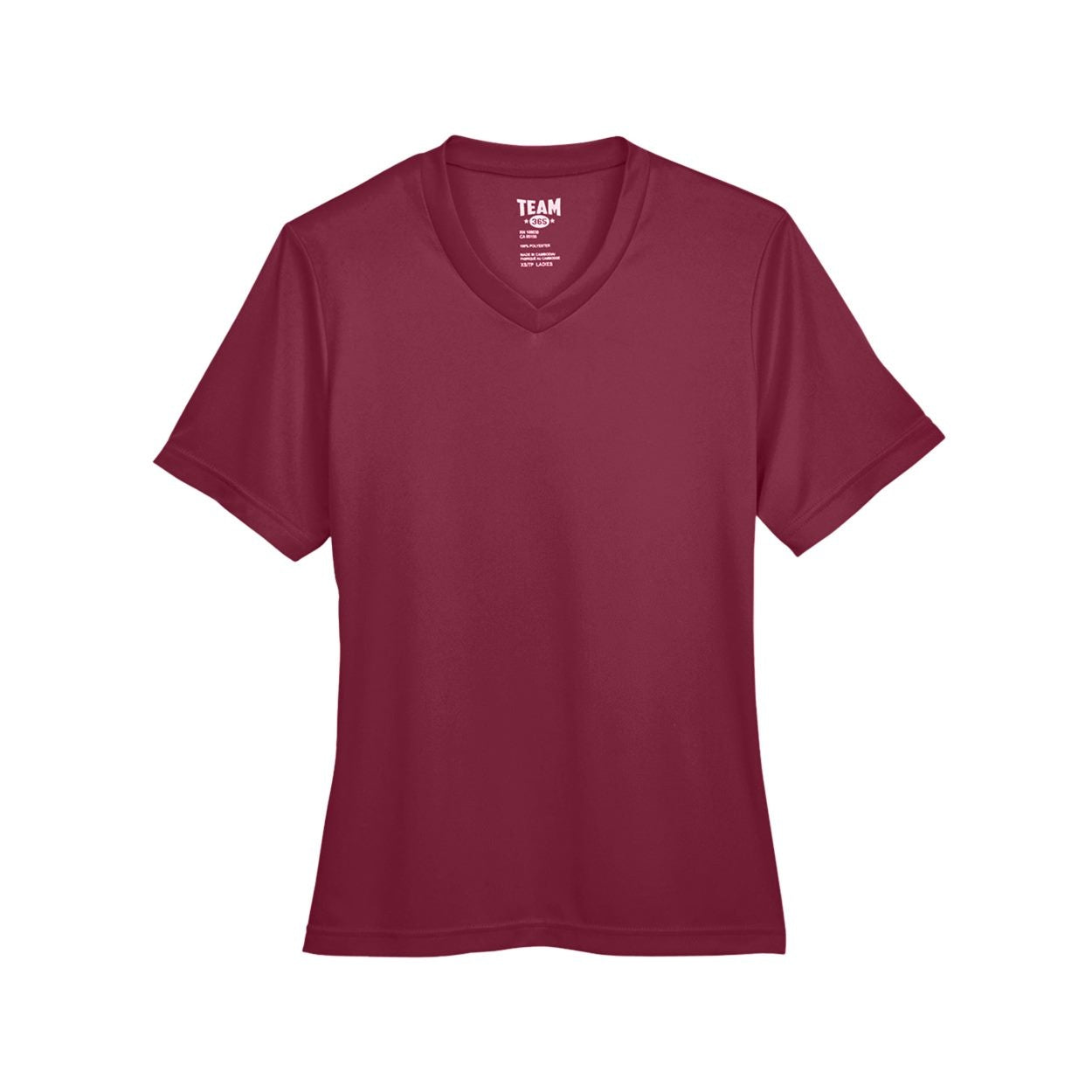 Sport maroon t-shirt on a white background