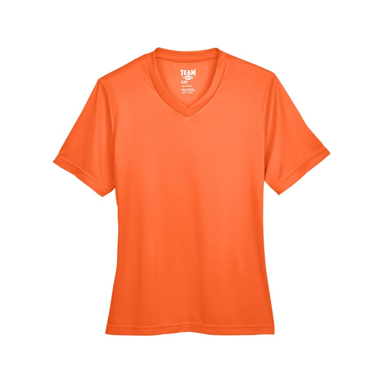 Sport orange t-shirt on a white background
