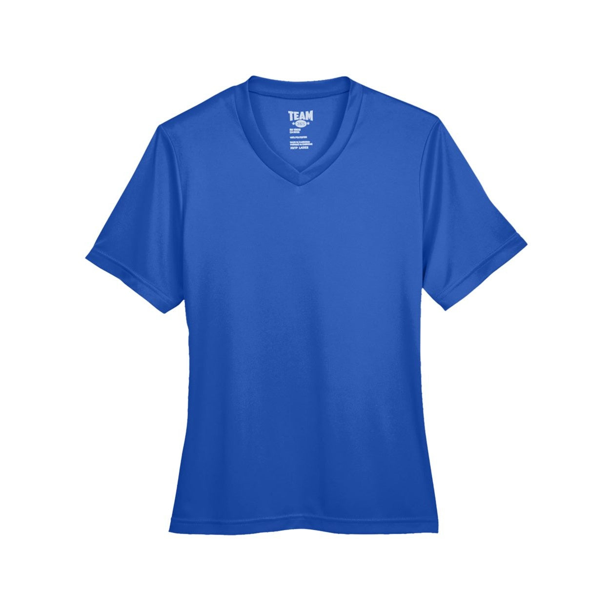 Sport royal blue t-shirt on a white background