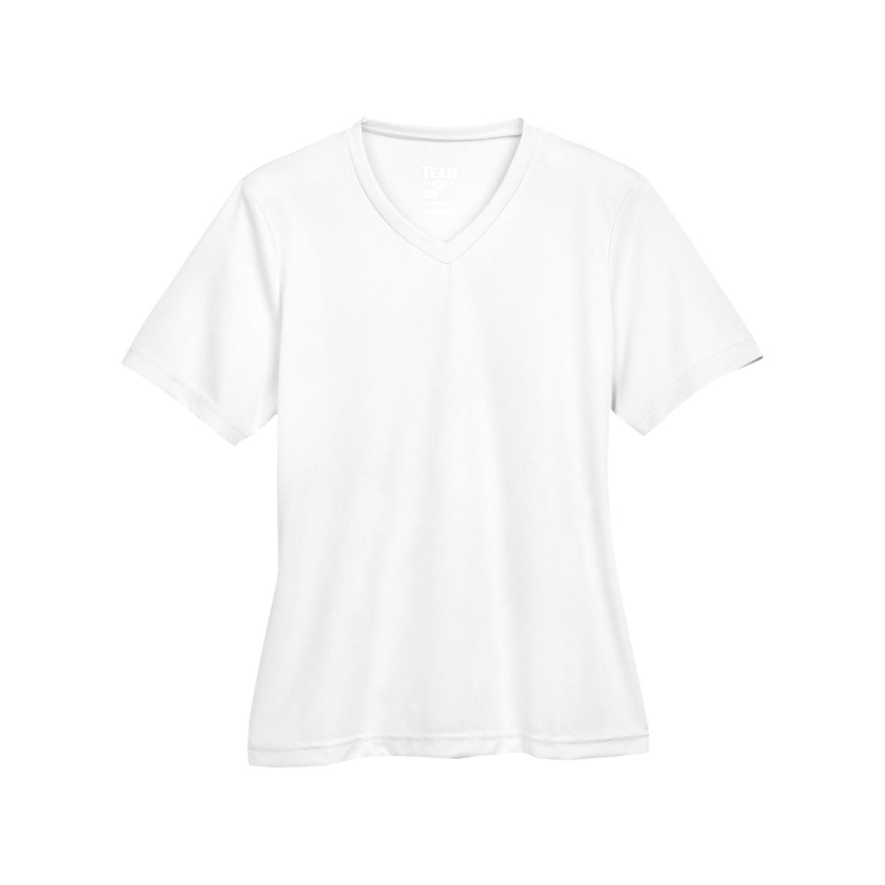 White t-shirt on a white background