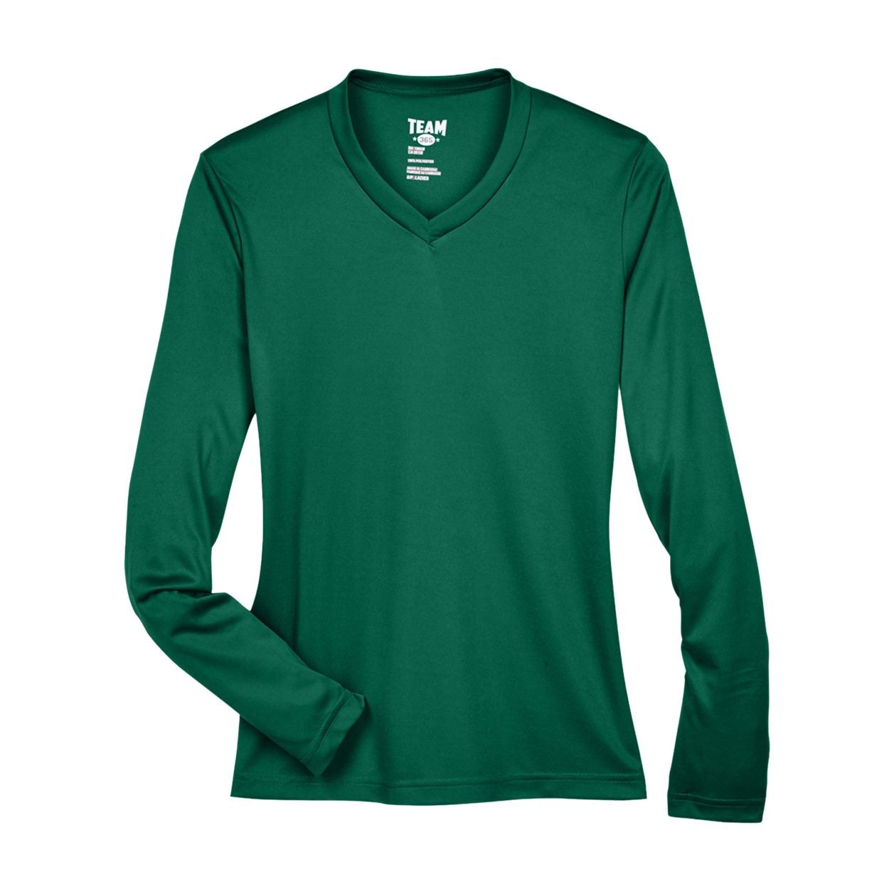 Sport forest green t-shirt on a white background