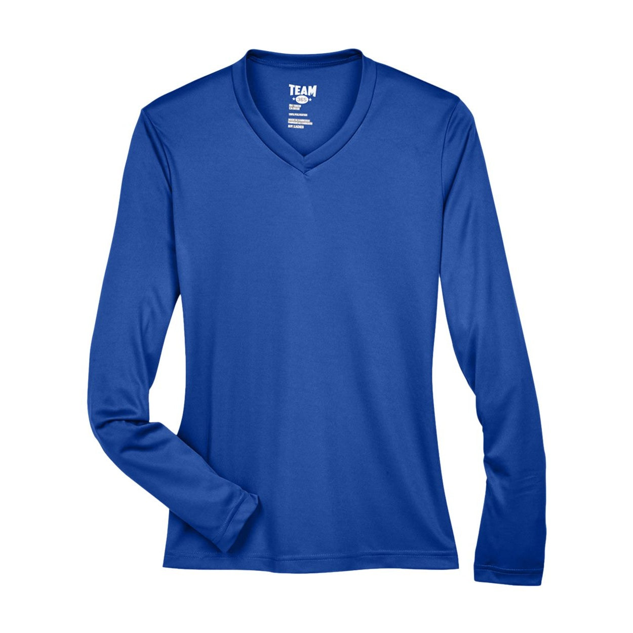 Sport royal blue t-shirt on a white background