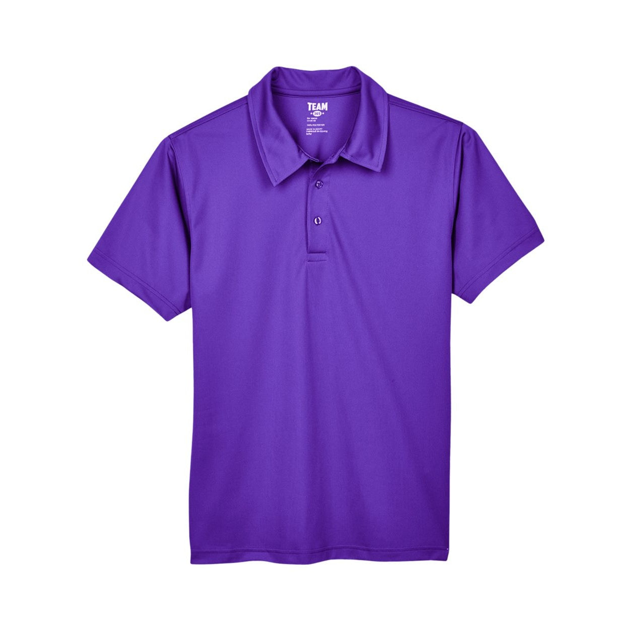 Sport purple polo shirt on a white background
