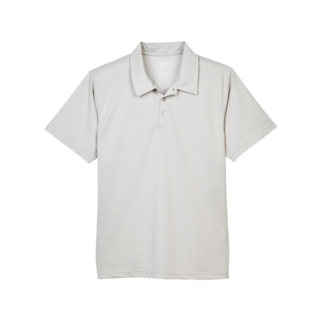 Sport silver grey polo shirt on a white background