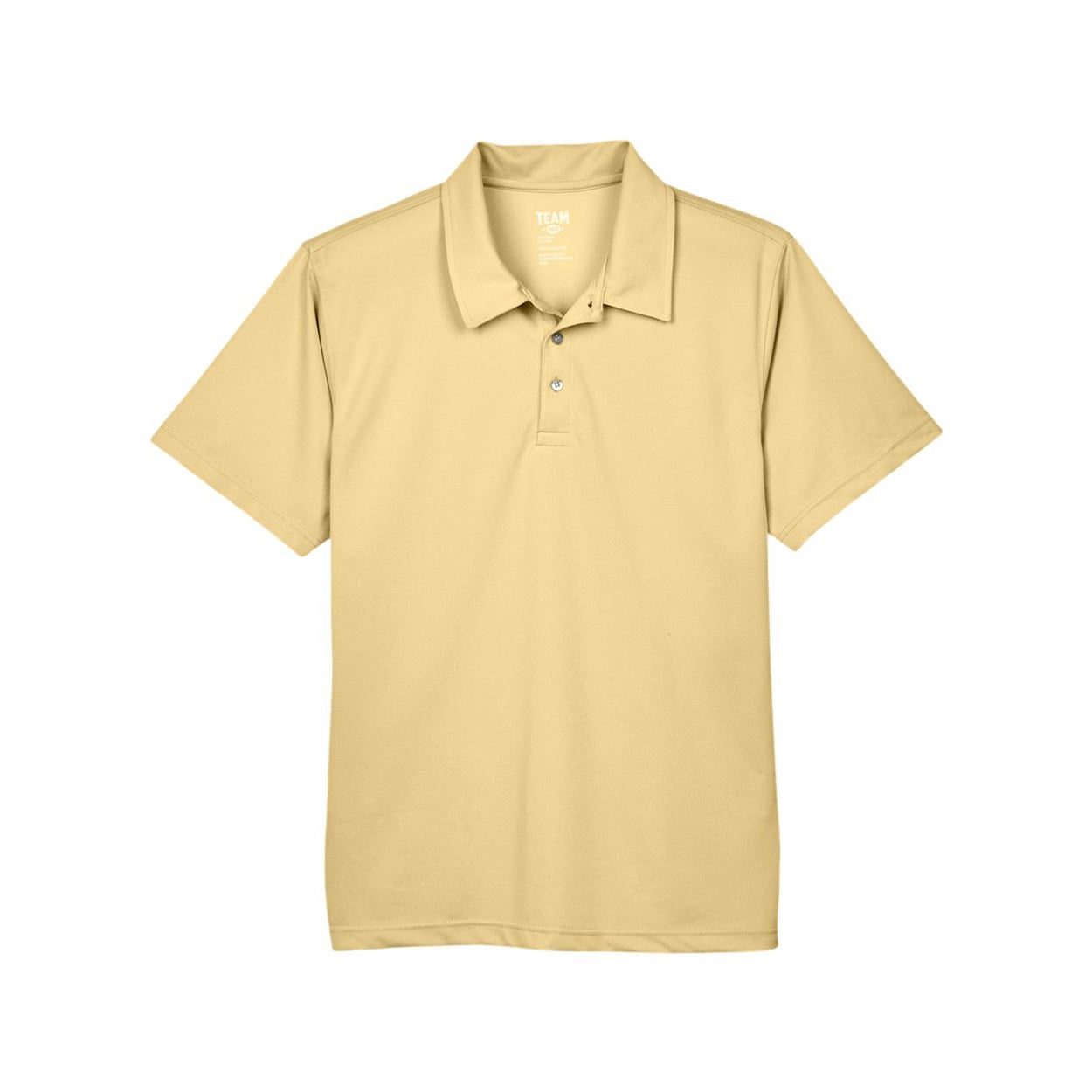 Sport vegas gold yellow polo shirt on a white background