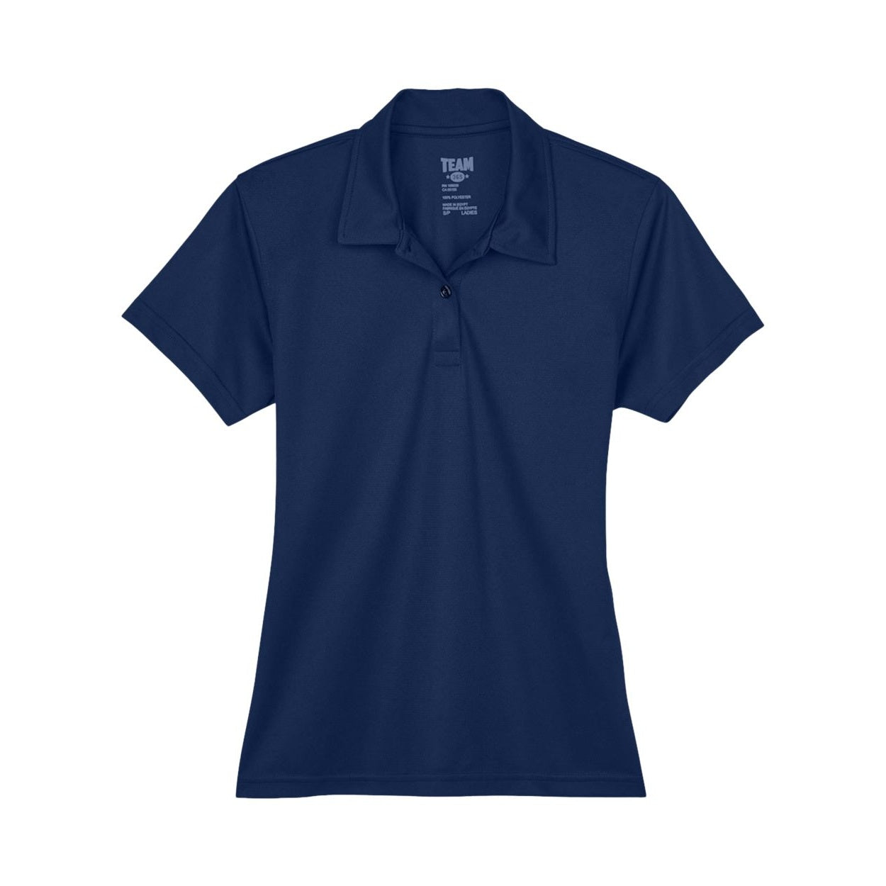 Sport dark navy polo shirt on a white background