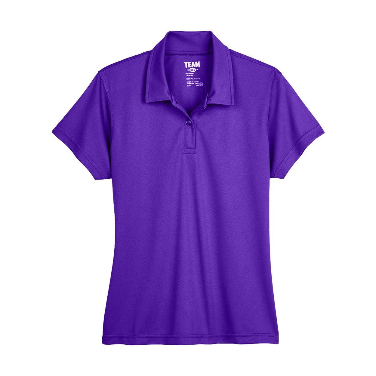 Sport purple polo shirt on a white background