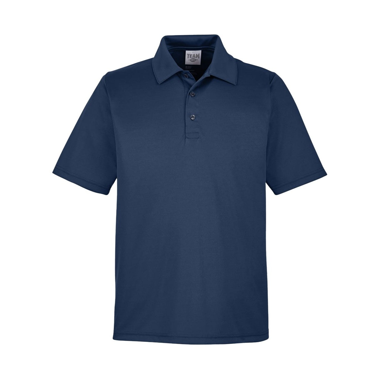 Sport dark navy polo shirt on a white background