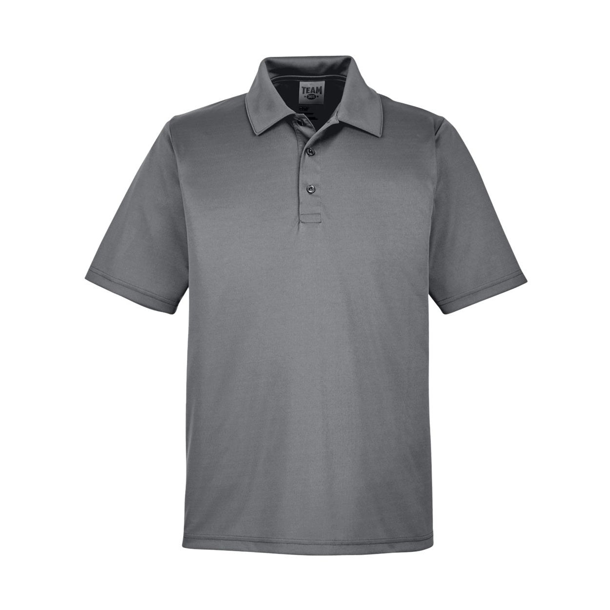 Sport graphite grey polo shirt on a white background