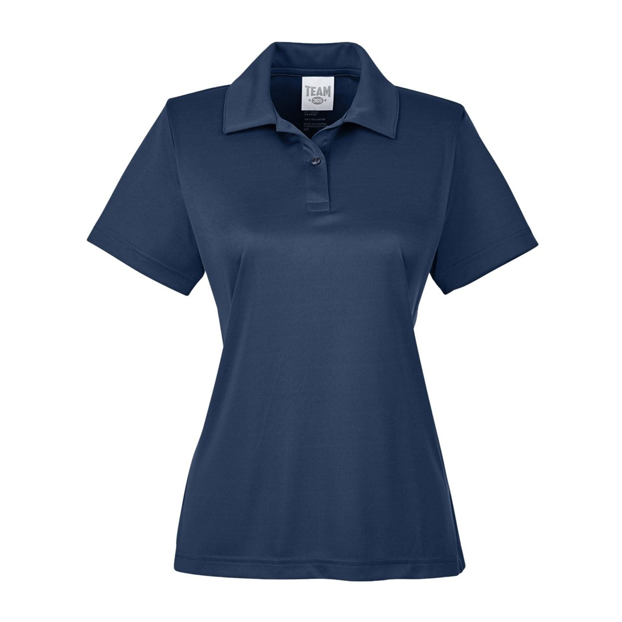Sport dark navy polo shirt on a white background