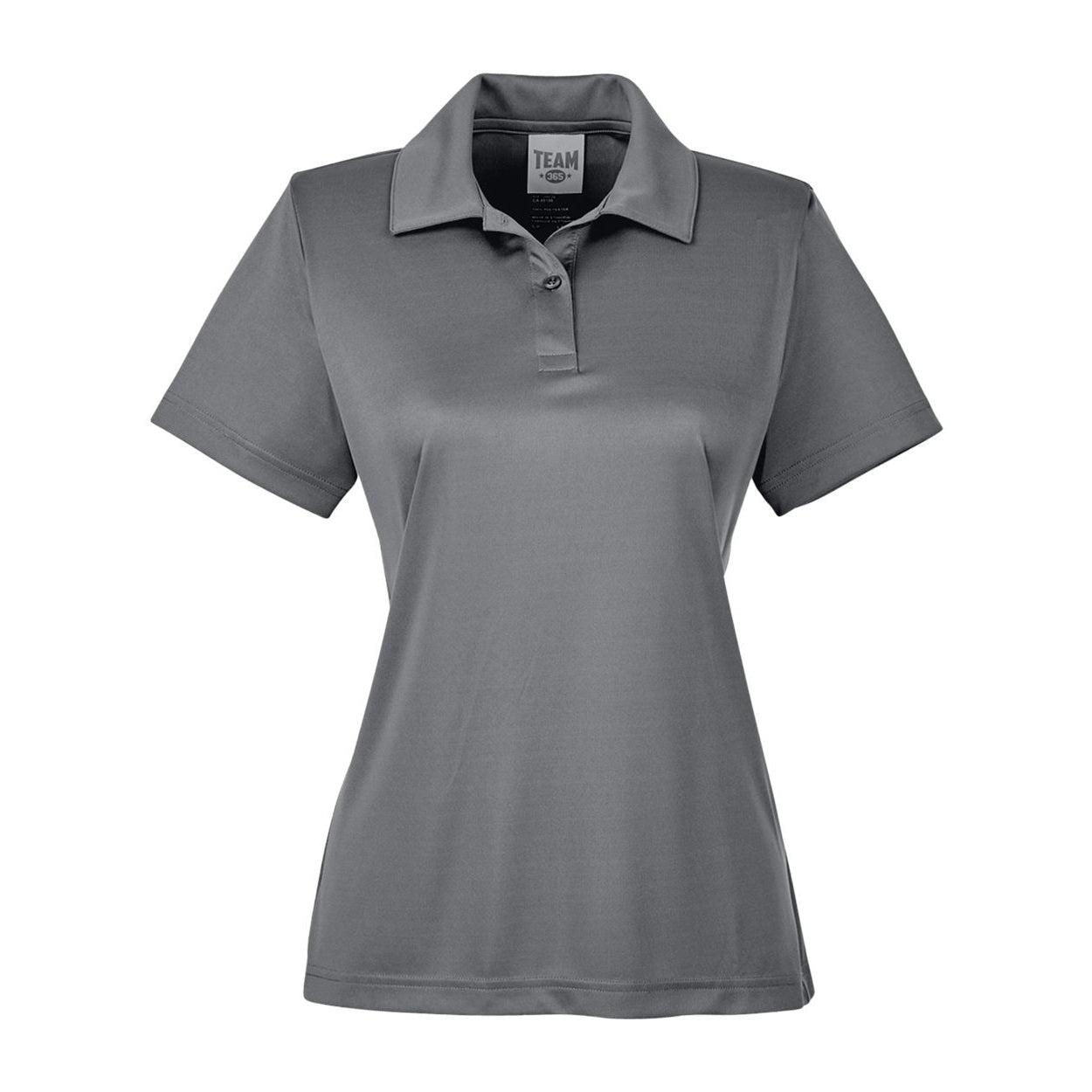 Sport granite grey polo shirt on a white background