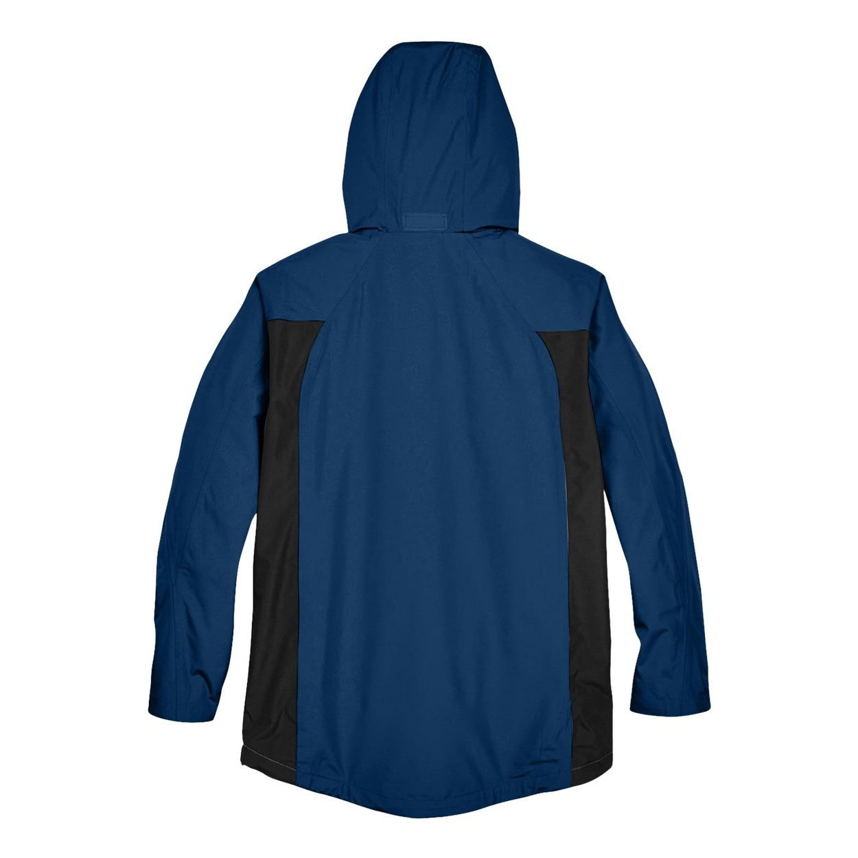 Sport dark navy rain jacket on a white background