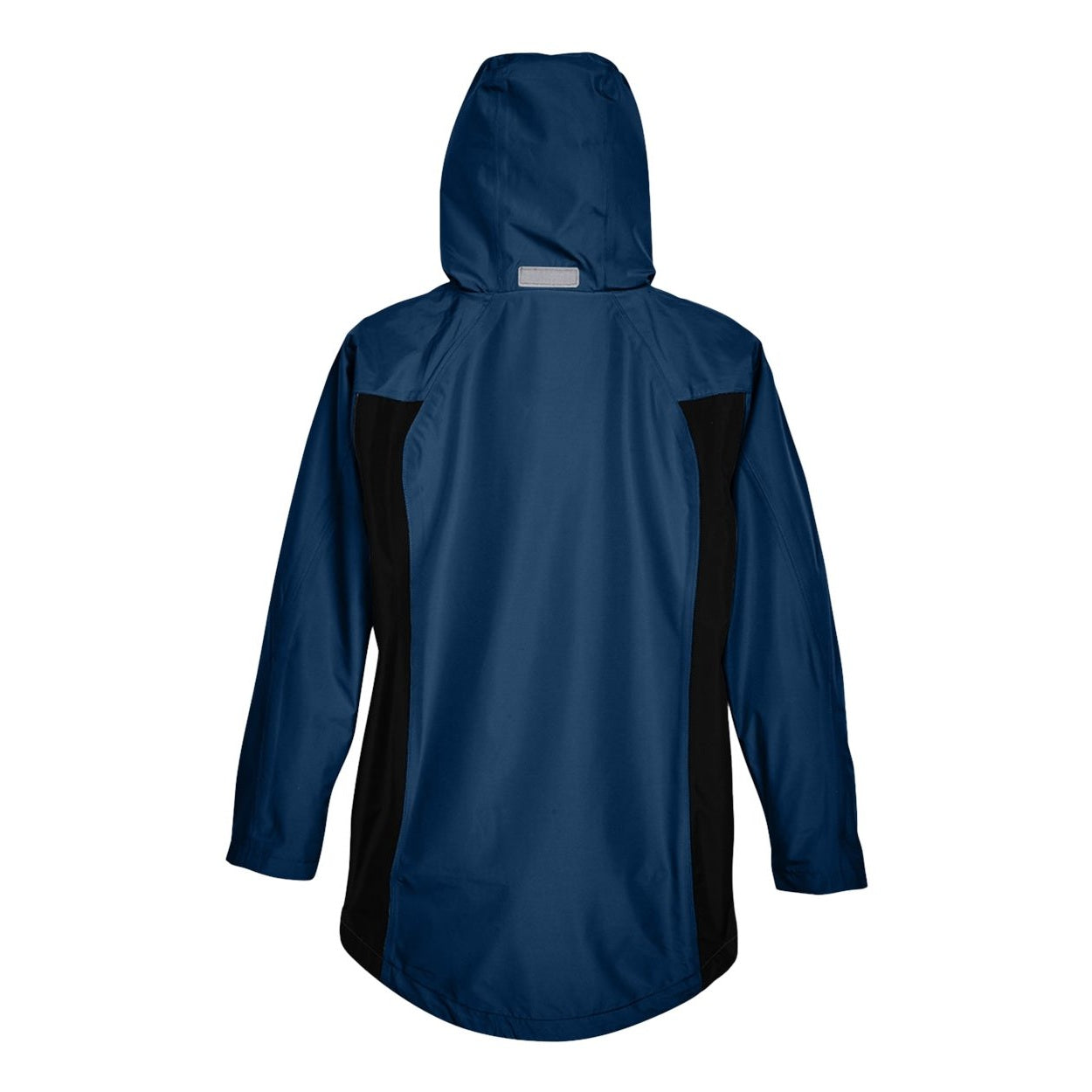 Sport dark navy rain jacket on a white background