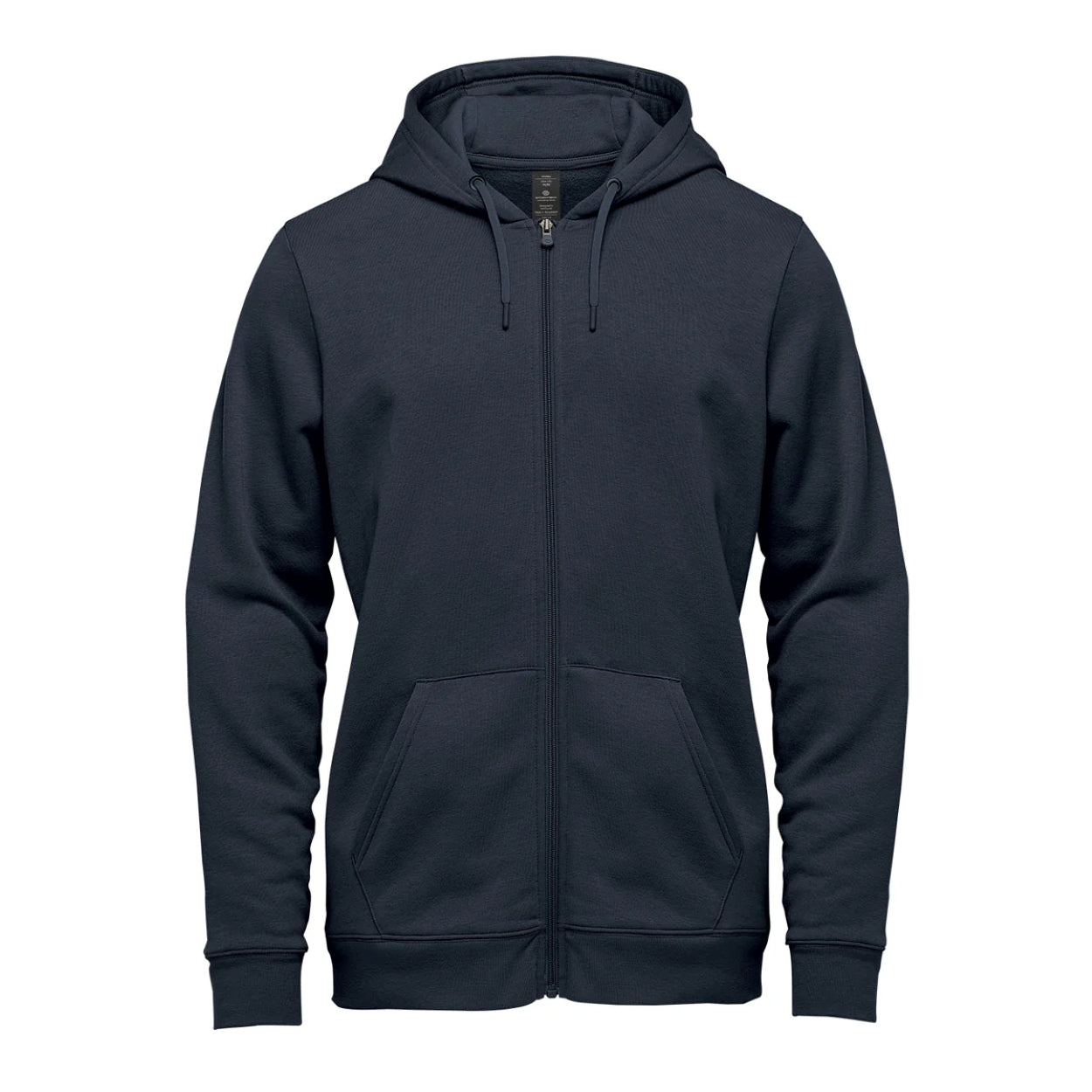 Navy sweater on a white background